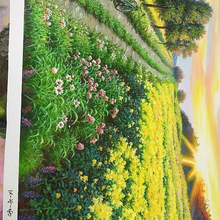 油画恭喜嘻嘻仔仔细细