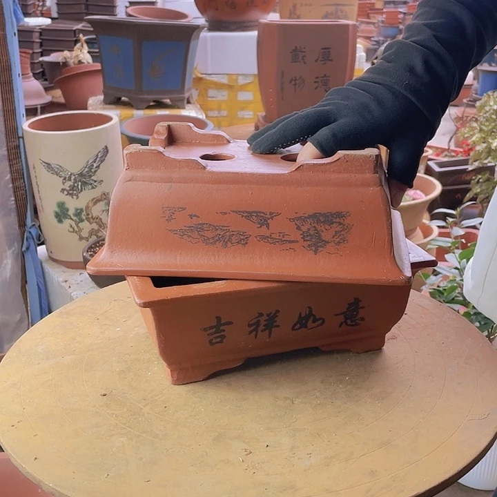 宜兴紫砂红马槽26+26