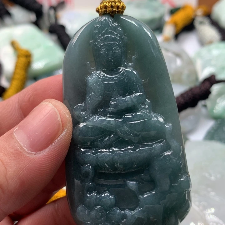 颈饰未镶嵌翡翠保真天然a货翡翠