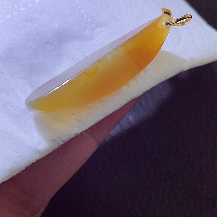 颈饰18K金镶嵌翡翠翡翠