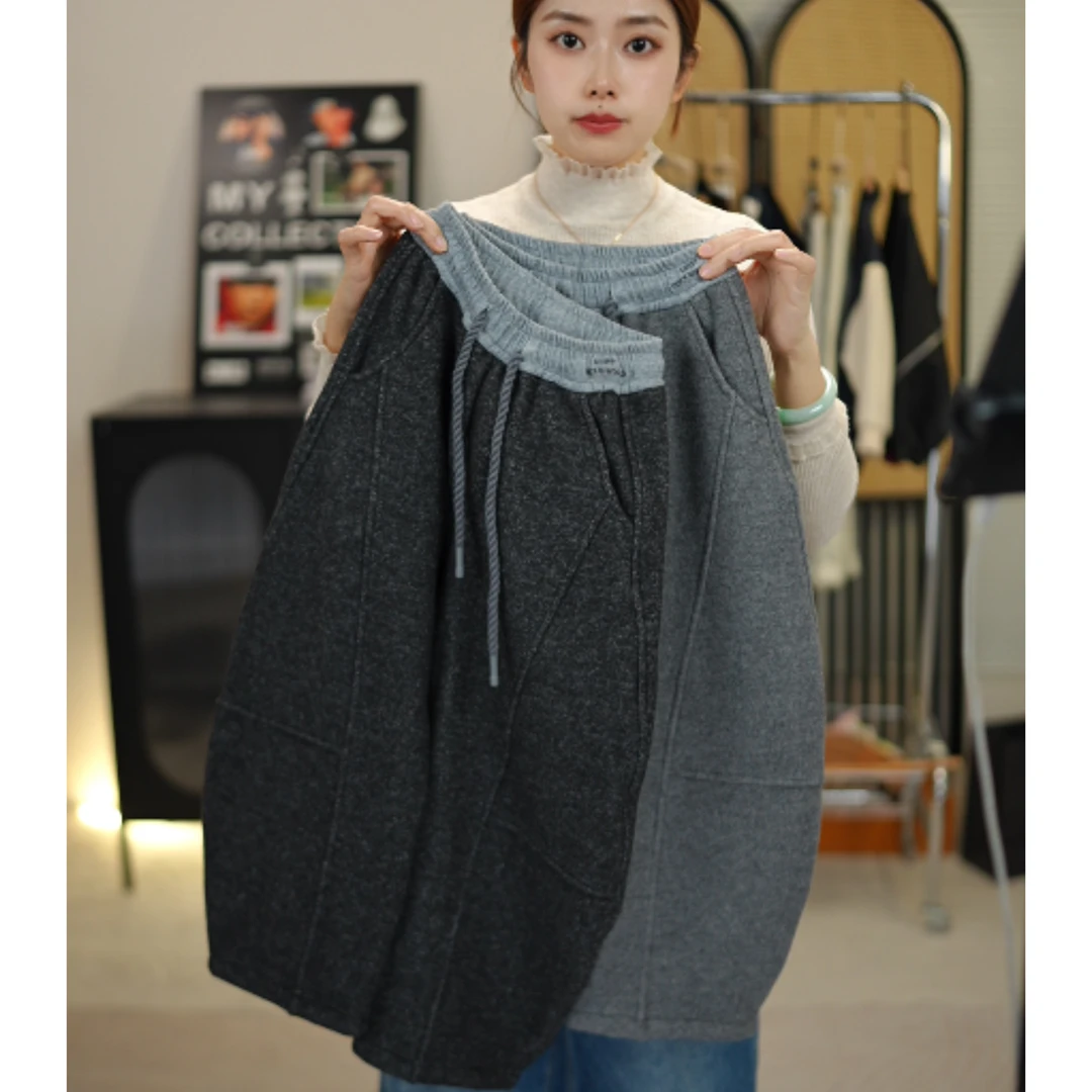 儿童加绒长裤2025秋冬季新款中大童撞色休闲裤保暖宽松韩版运动裤