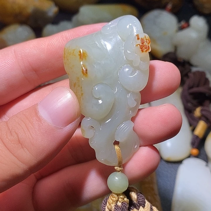 和田玉未镶嵌吊坠(不含链)