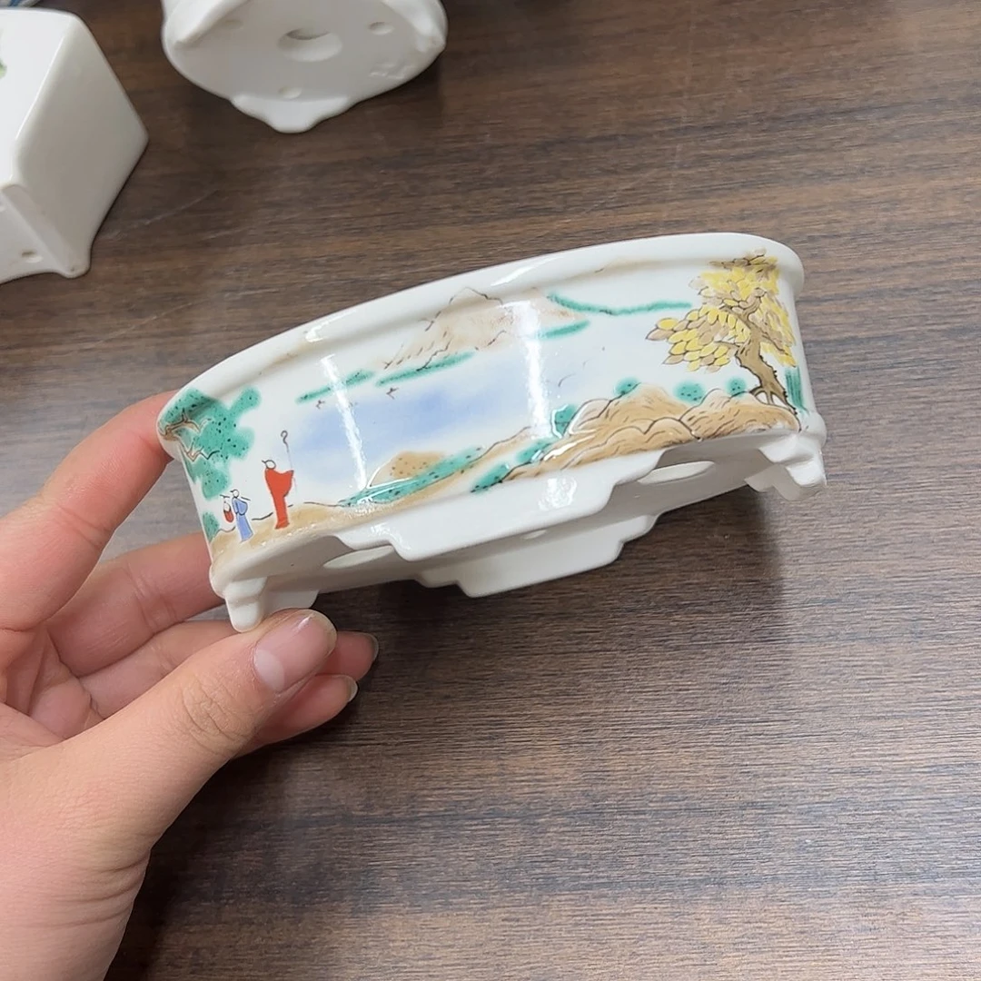 紫砂花盆220号瑕疵13/10/4cn