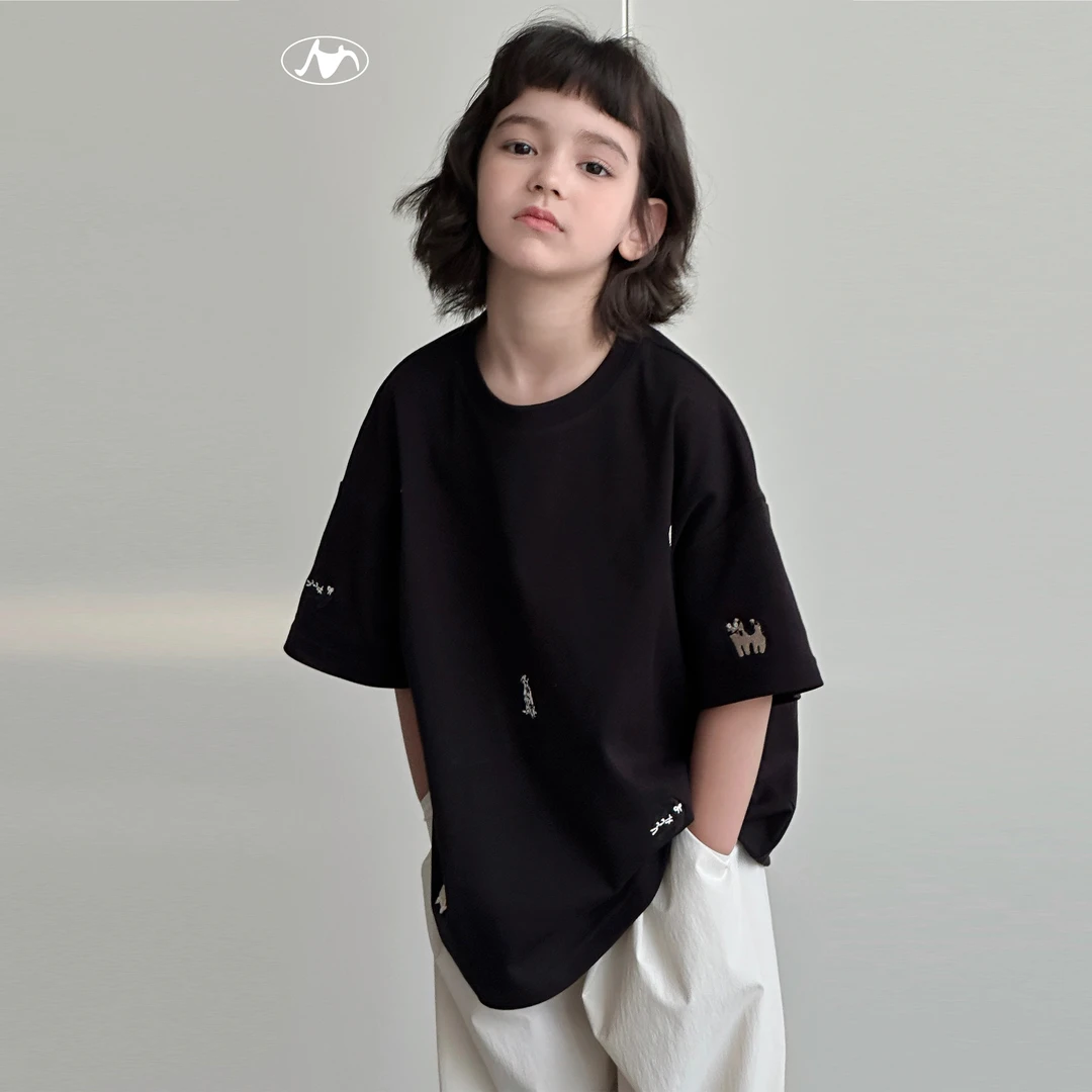 「幂姐童装」【萌趣小明星】宽松百搭T恤+宽松束脚休闲裤3160+3119