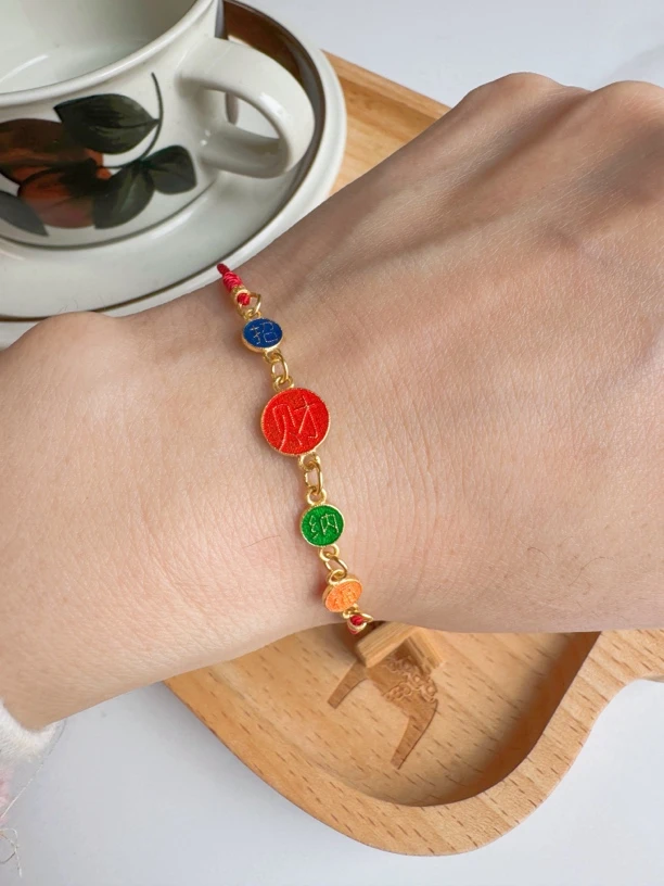 925银手链 【招财纳福】红绳手工编织气质简约男女款01043