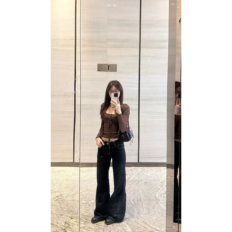 美式复古辣妹薄款开衫时尚吊带背心女夏季休闲宽松阔腿长裤两件套