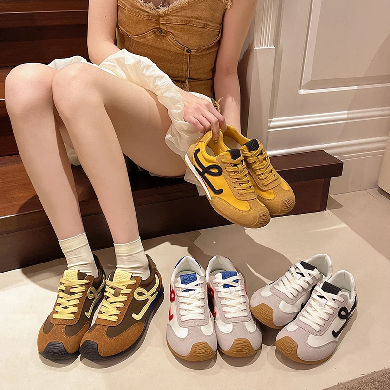 德训鞋女百搭爆款小白鞋2025新款运动休闲鞋春夏季节舒适单鞋6518