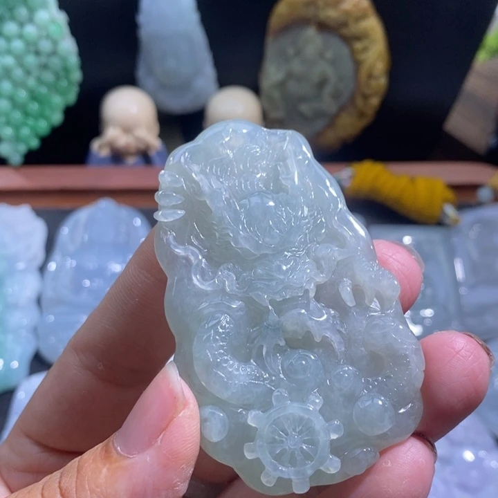 【闪购商品】颈饰未镶嵌翡翠龙牌