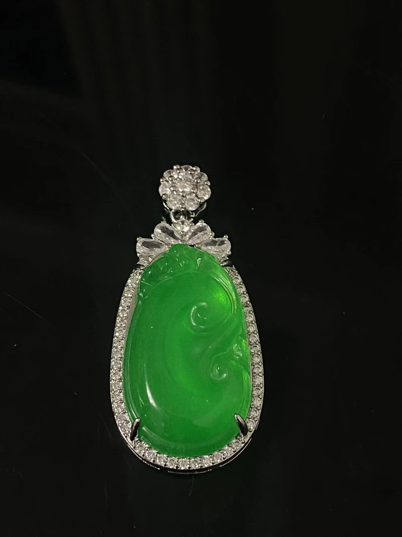 吊坠 绿色吊坠LX-2680高端大气时尚百搭