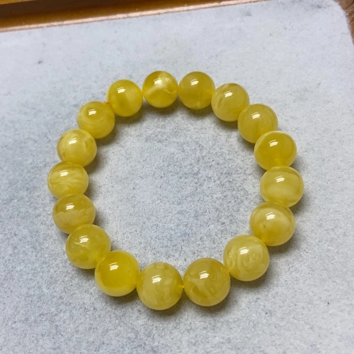 未镶嵌蜜蜡裸石手串