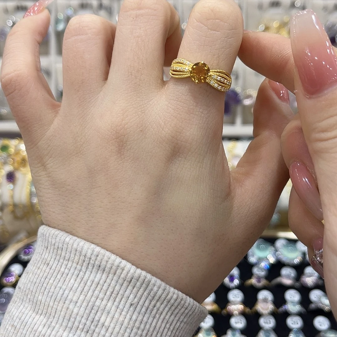 银S925镶嵌水晶戒指