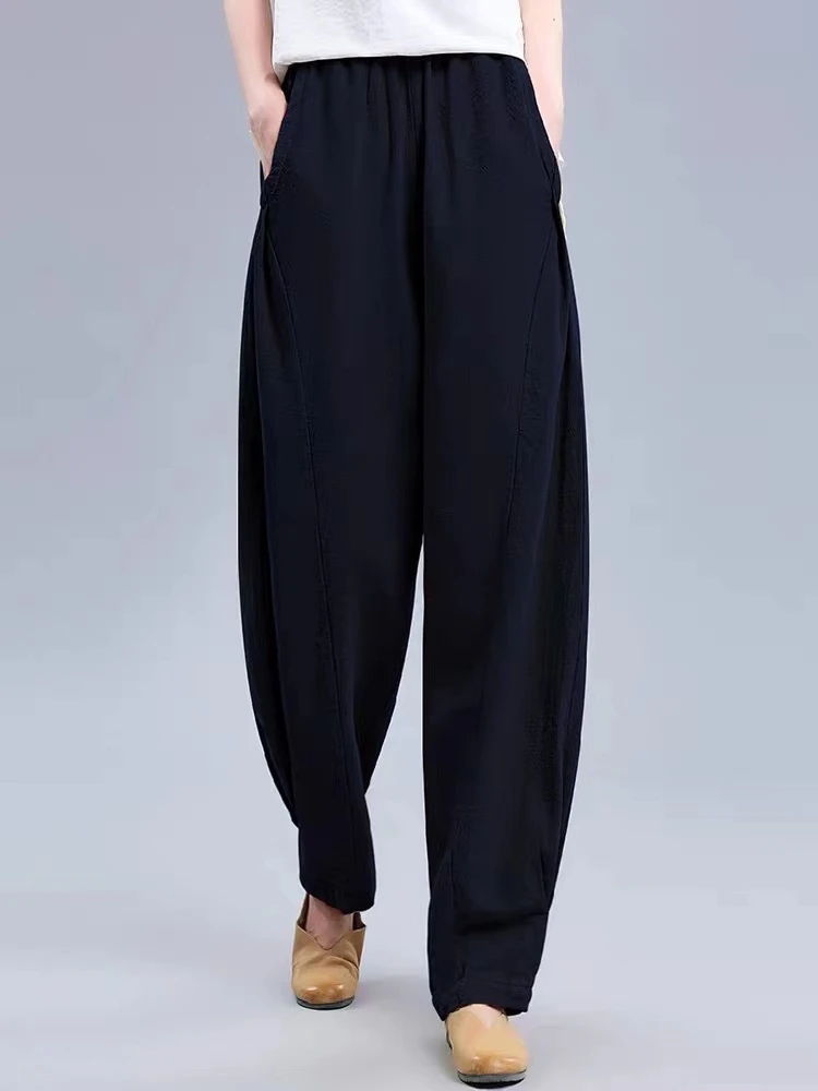 B187---AA男女同款萝卜宽松舒适日常穿搭百搭长裤--春天秋天