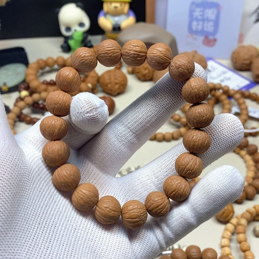 猴头核桃吊坠凤羽原皮原色13小+