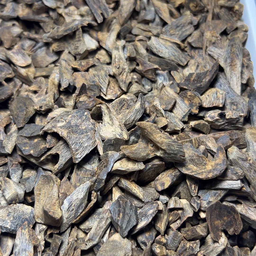完***美沉香碎屑沉香海南张勺子树丁500g