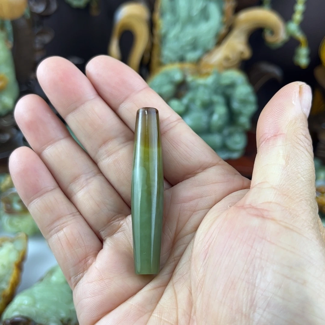 岫岩河磨玉（透闪石质玉）未镶嵌吊坠(不含链)