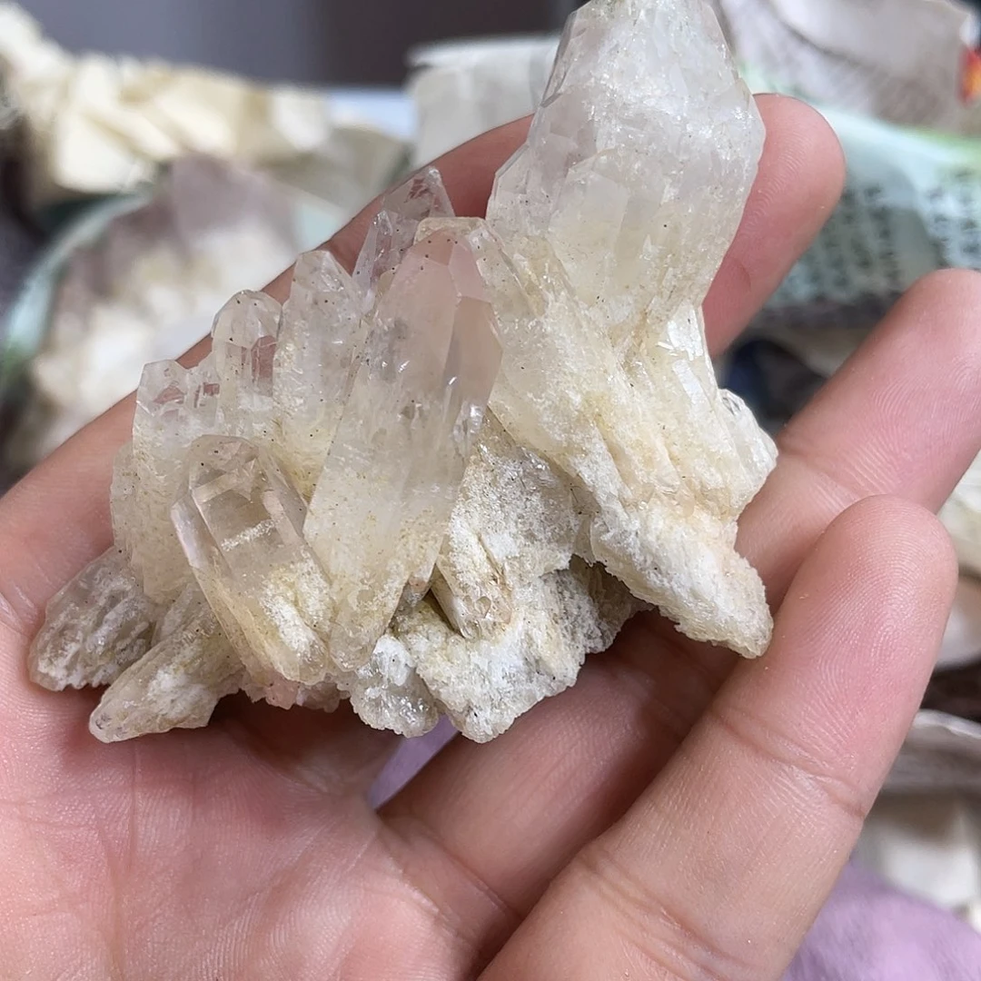 水晶大鱼矿晶未镶嵌红**荼