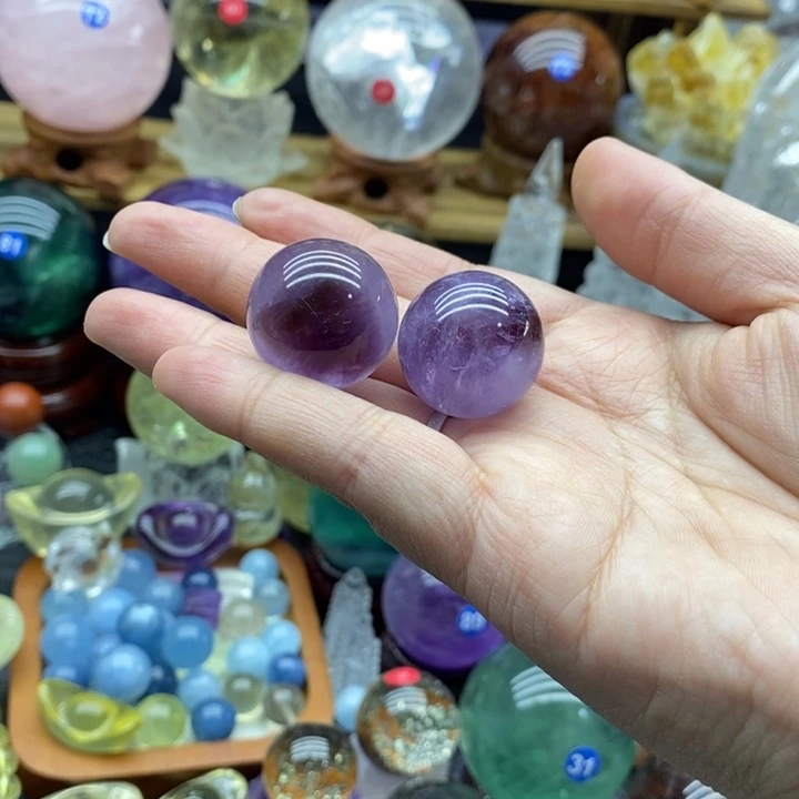 石材天然紫水晶球