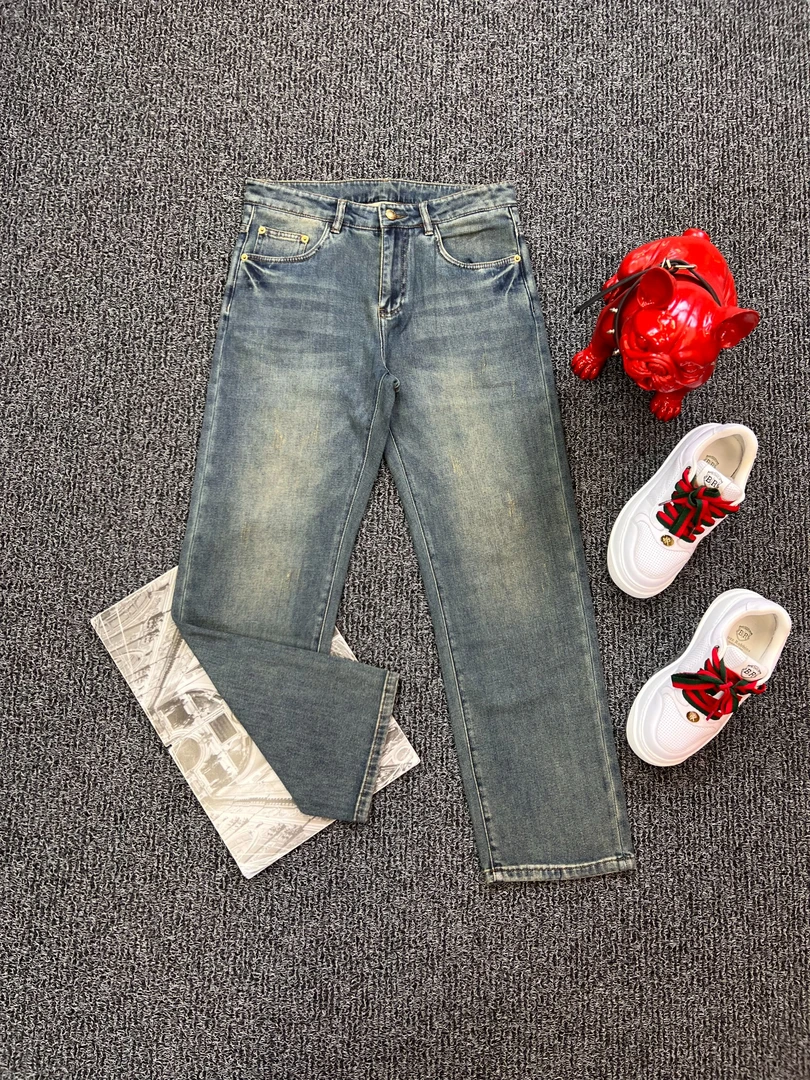 【JDKJ】潮品轻奢高端气质休闲男士直筒牛仔裤K224