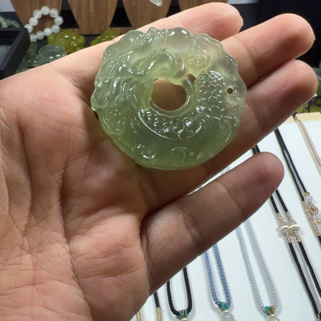 拾***允未镶嵌岫玉吊坠(不含链)