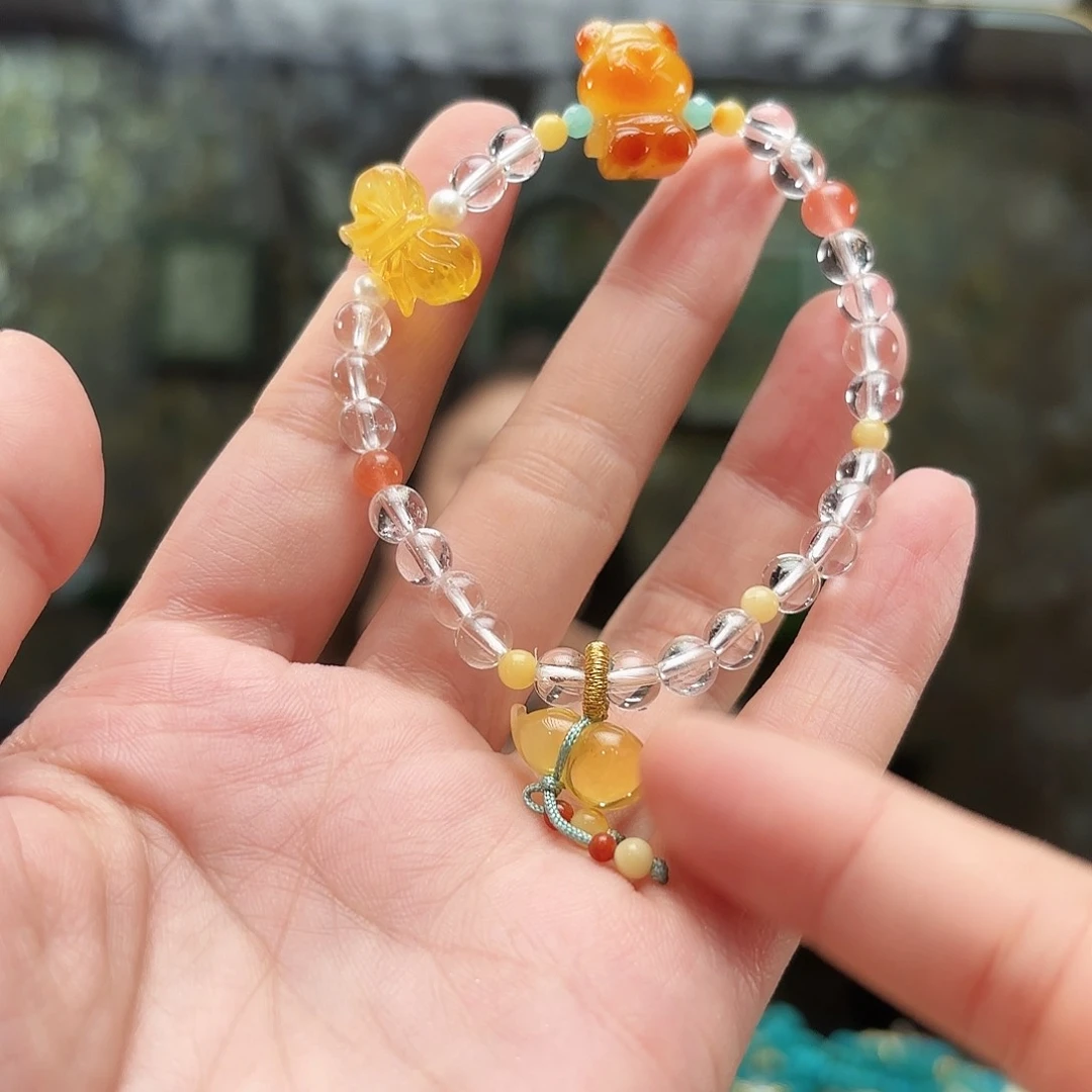 未镶嵌颈饰琥珀琥珀