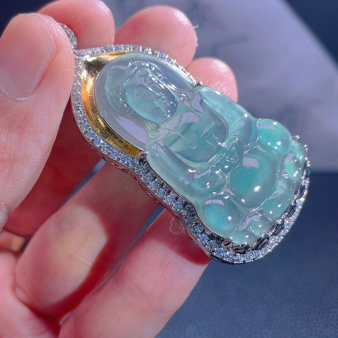 翡翠未镶嵌吊坠(不含链)