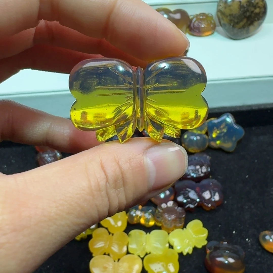 琥珀颈饰未镶嵌@****～琥珀