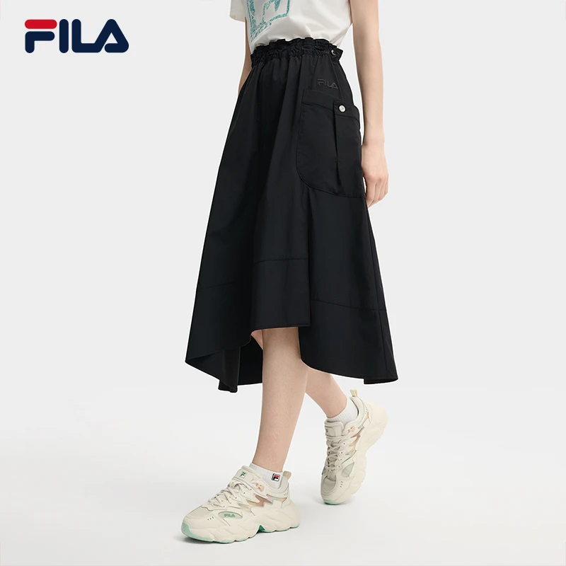 FILA/斐乐女士夏季新款百搭休闲透气舒适抽绳半裙F11W538304F
