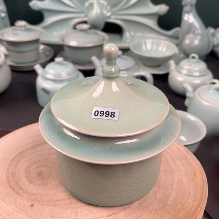 杯0998 大瑕，青鸾汝瓷原矿釉
