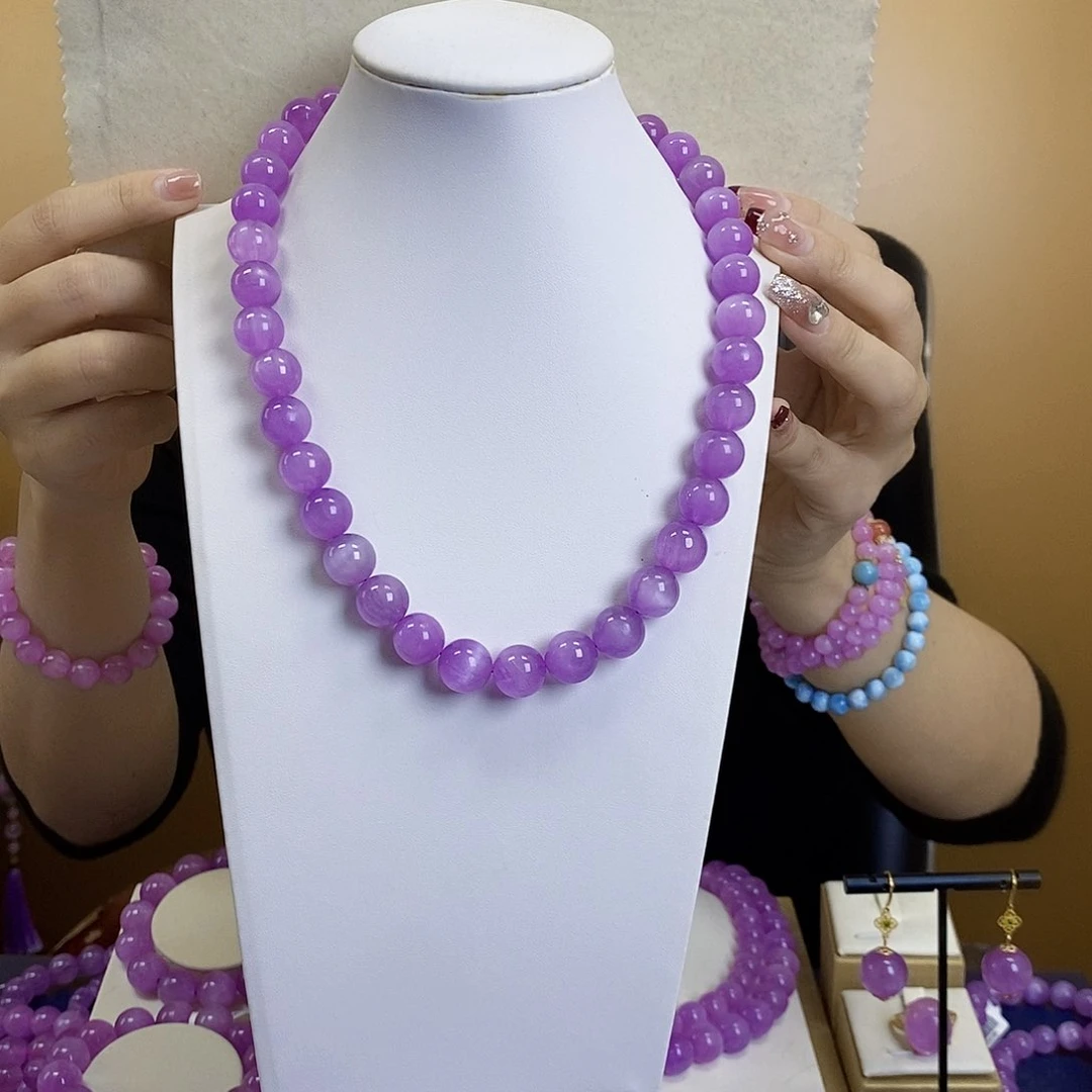 锂辉石紫锂辉高冰收藏级顶配12+未镶嵌