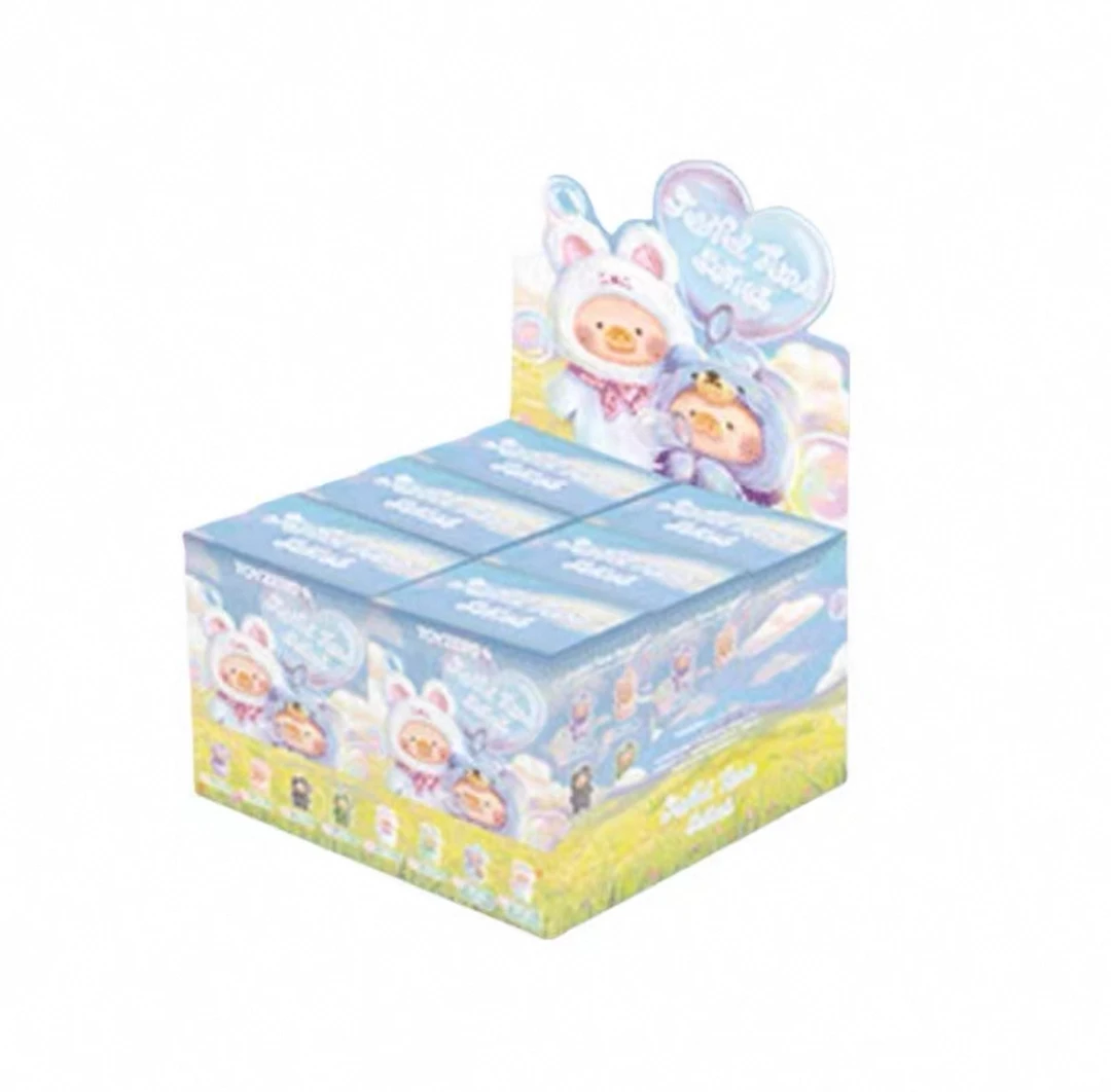 LuLu猪复古泰迪搪胶毛绒挂件罐头猪盲盒