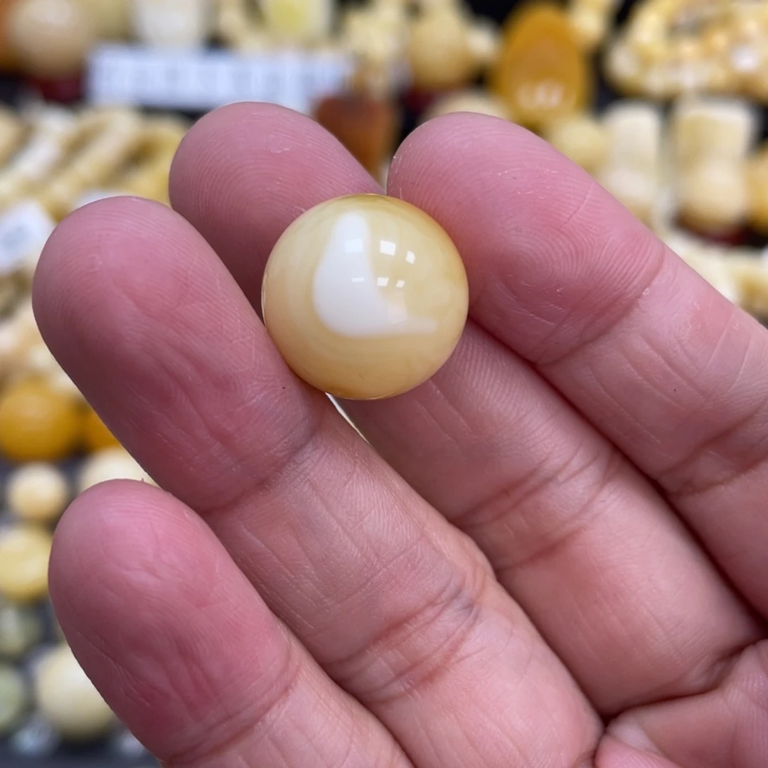 琥珀珠宝奇石未镶嵌16.3mm