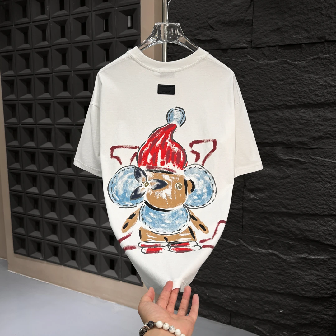 XY专属-10-11-A1129-春夏新款时尚彩绘印花潮流短袖男女同款