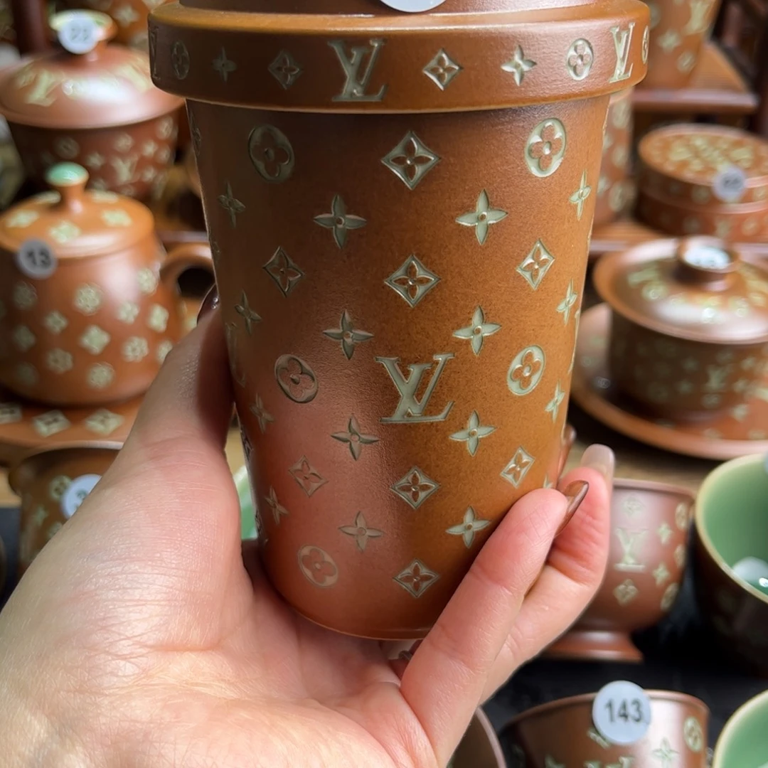 陈****草木灰老花咖啡杯