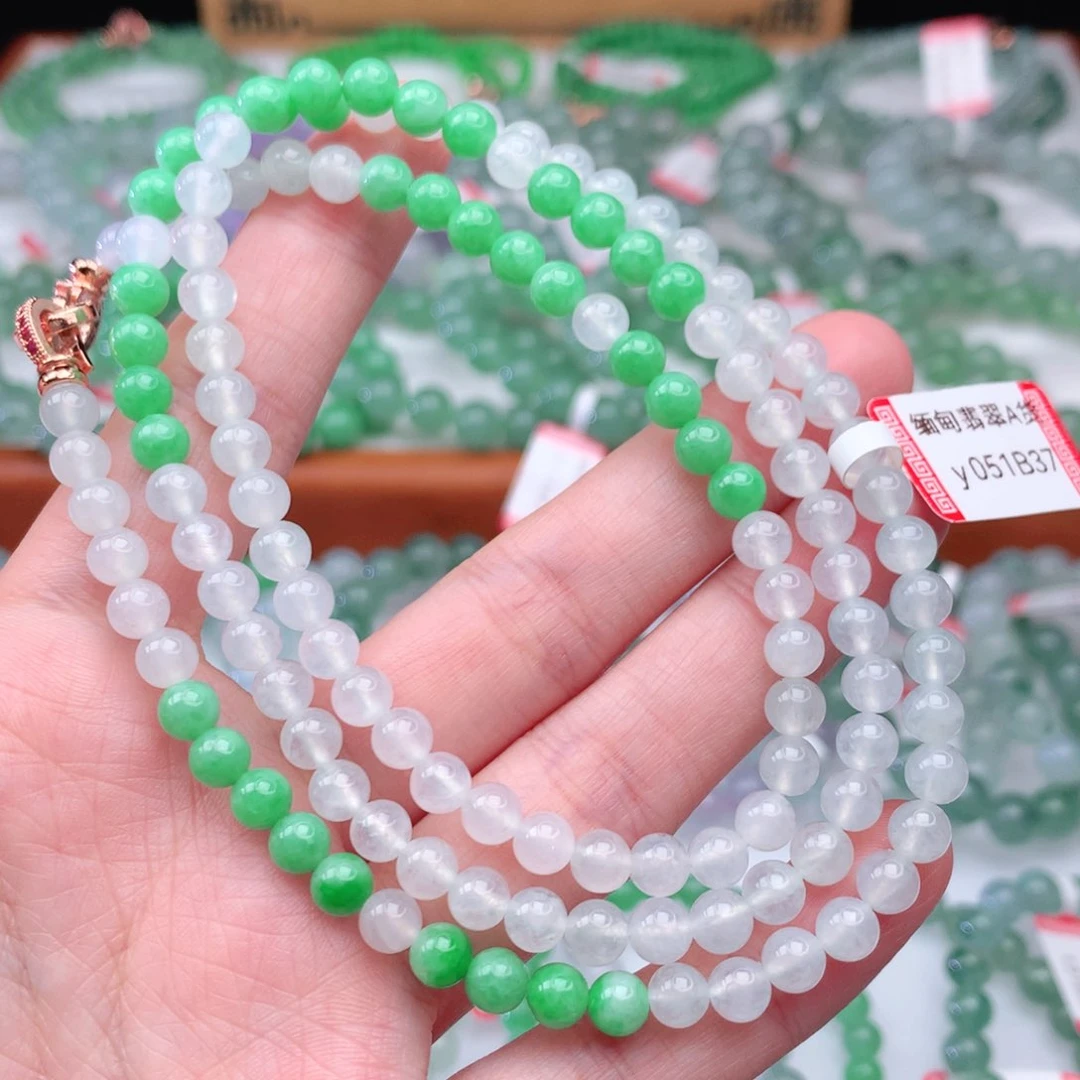 翡翠手链未镶嵌翡翠5.4mm