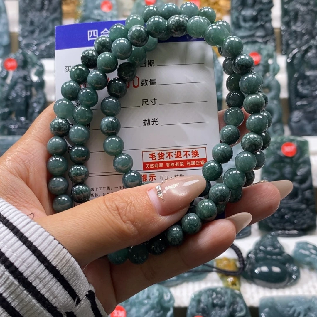 南***忘翡翠未镶嵌颈饰翡翠