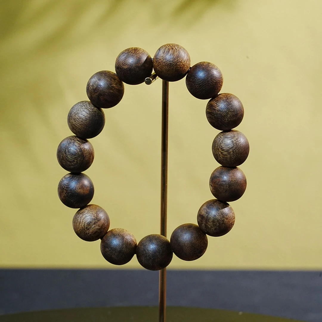 越南金丝棋老料沉香手串 1.55cm 22.1g250917060 B
