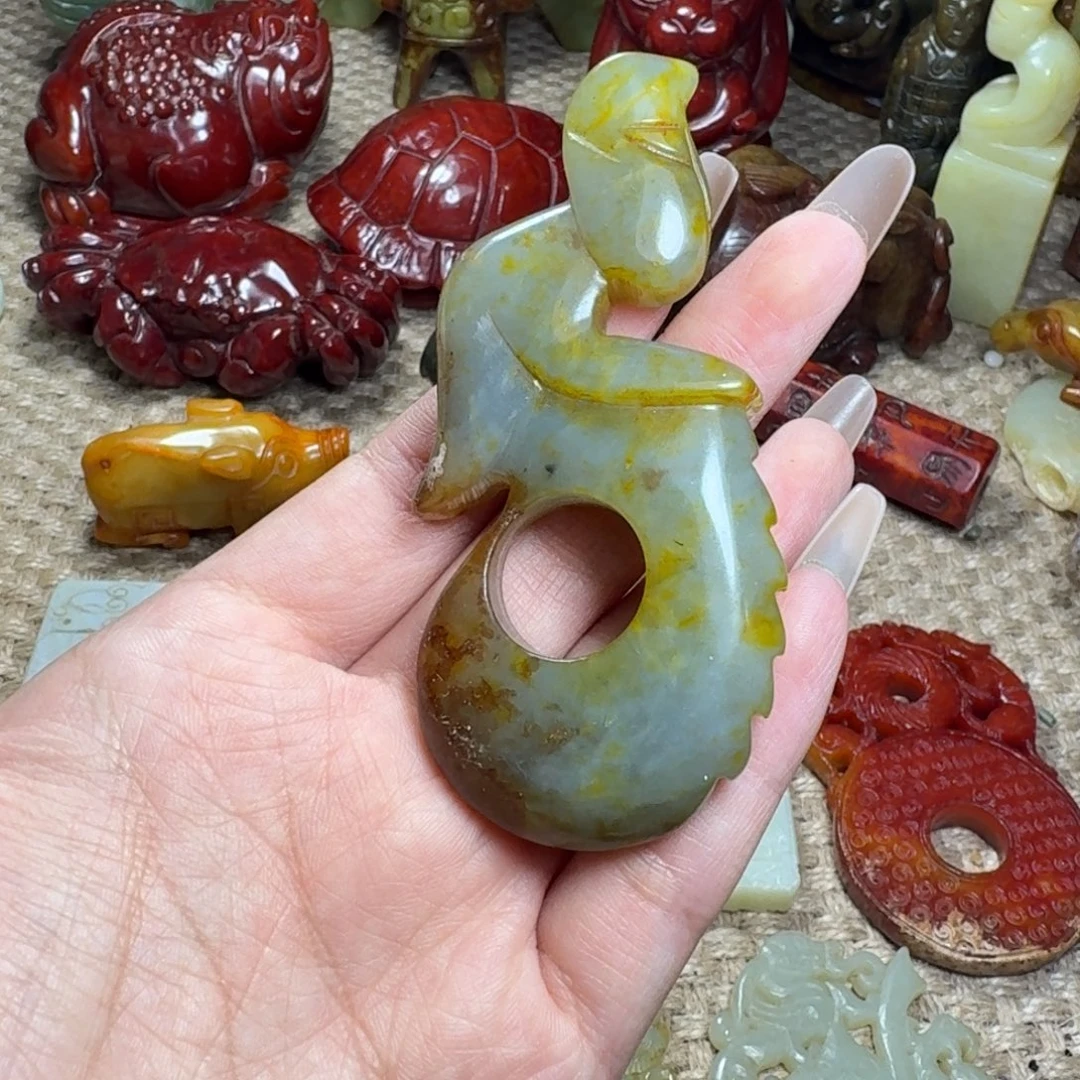 白玉菩提吊坠挂件