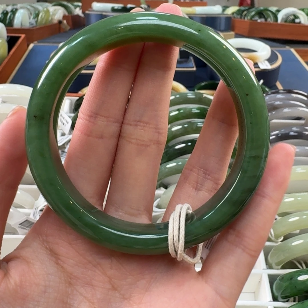 ღ***࿐和田玉未镶嵌手镯C0020-61