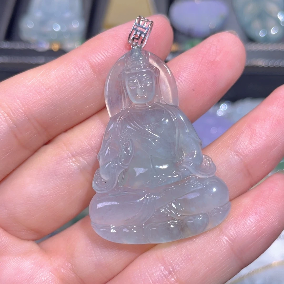 翡翠18K金镶嵌颈饰翡翠