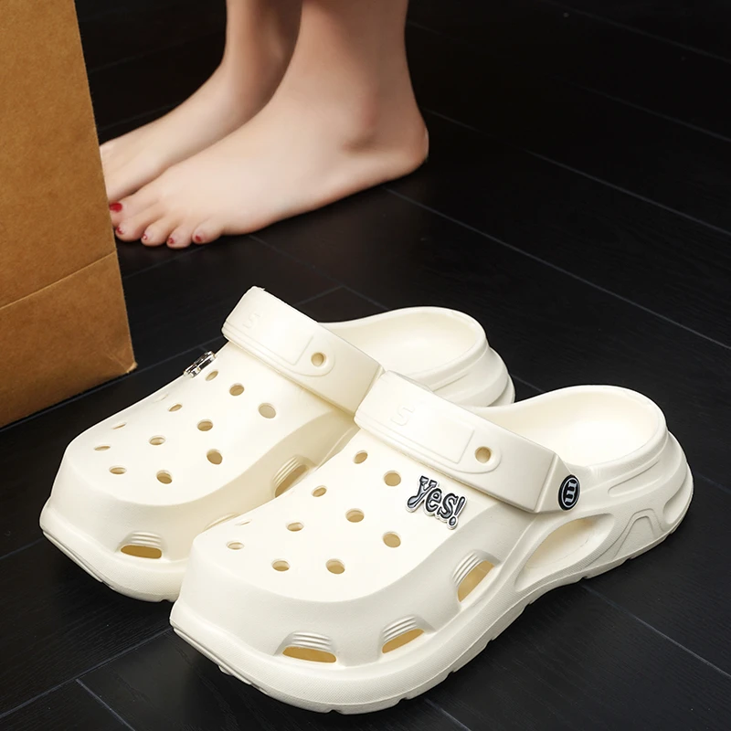 eva运动风情侣款休闲洞洞鞋9022