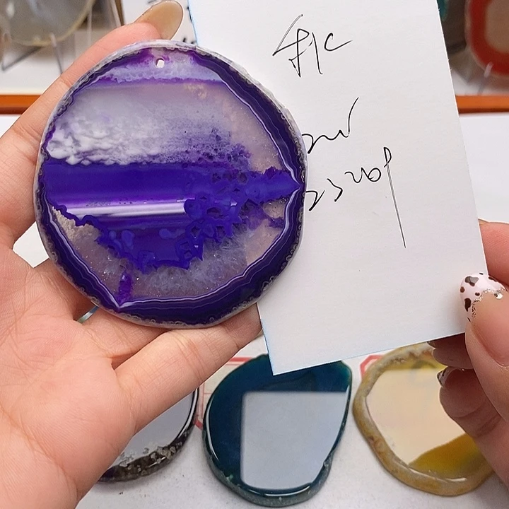 秋***菊玛瑙/玉髓未镶嵌颈饰