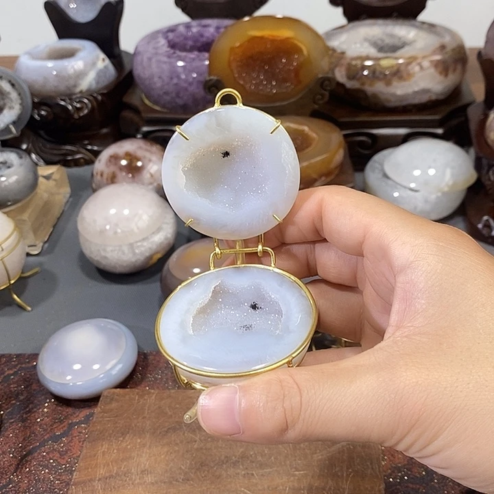 水晶摆件未镶嵌聚宝盆