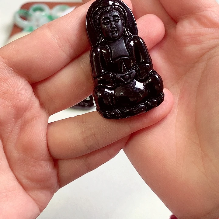 磨***炼翡翠未镶嵌颈饰翡翠