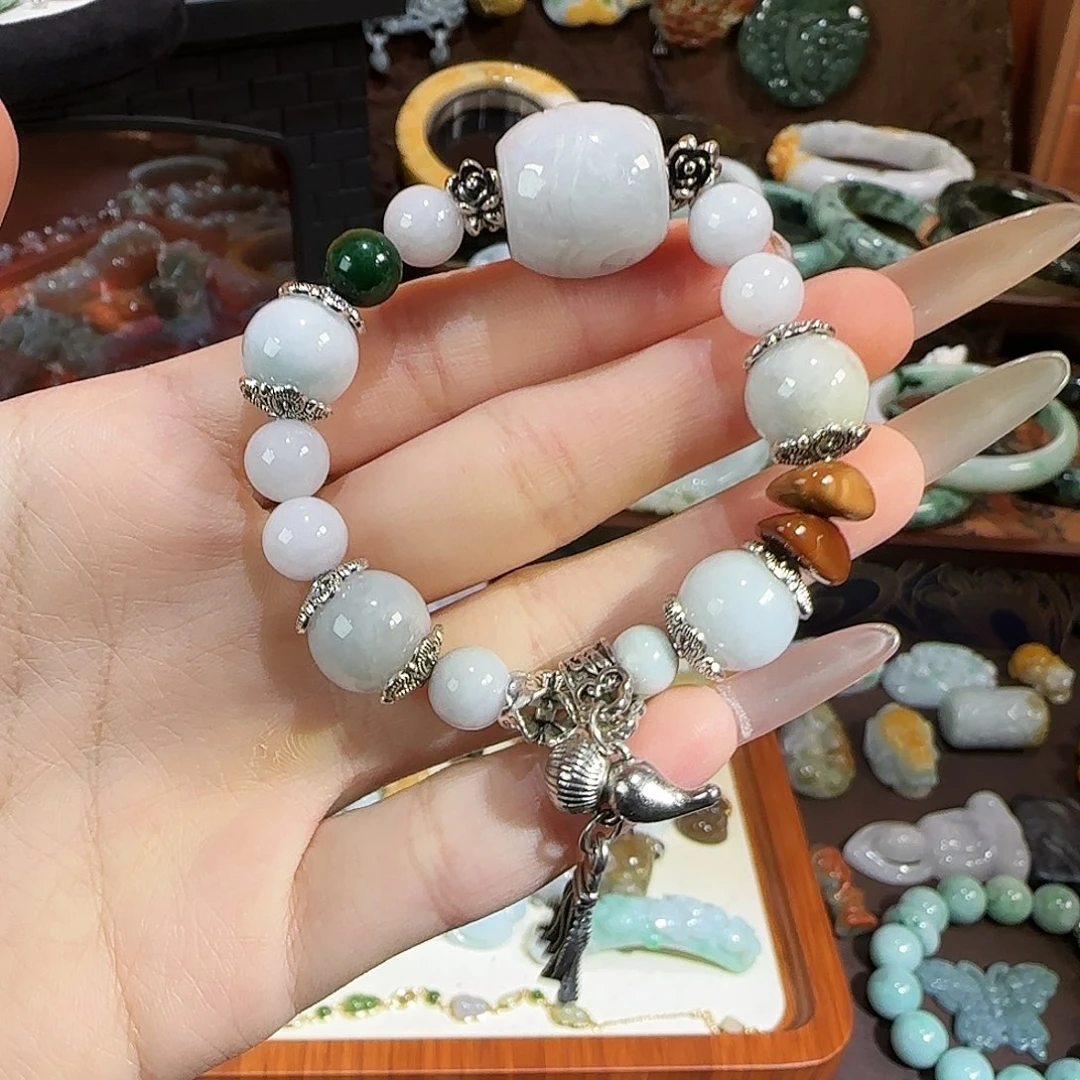 翡翠未镶嵌手链手链