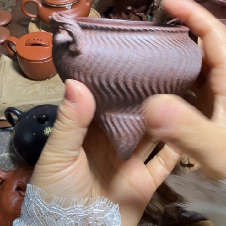 摇***摇茶壶紫砂全手工建水段泥