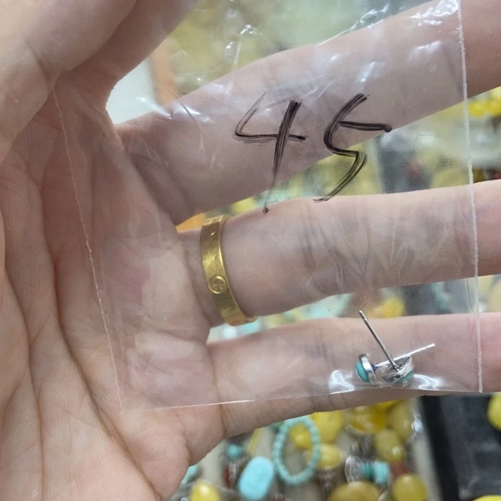 银S925镶嵌蜜蜡裸石多样性发货