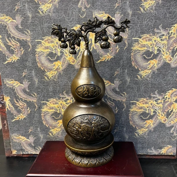 【闪购链接】铜底座葫芦摆件