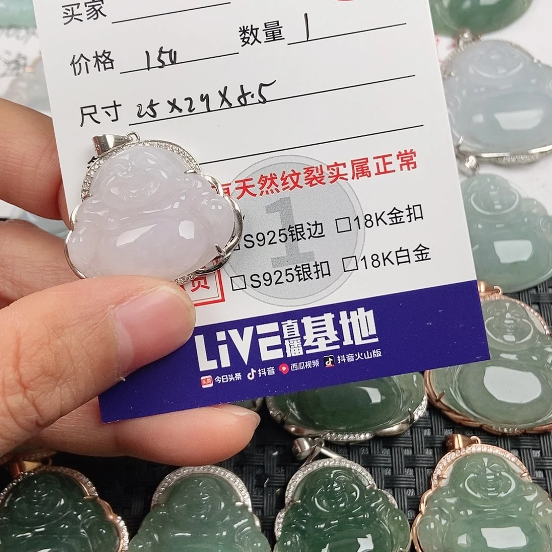翡翠银S925镶嵌颈饰