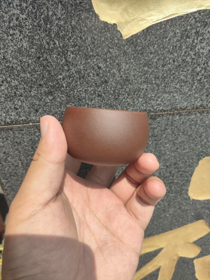 宜兴原矿紫泥紫砂品茗杯客人杯