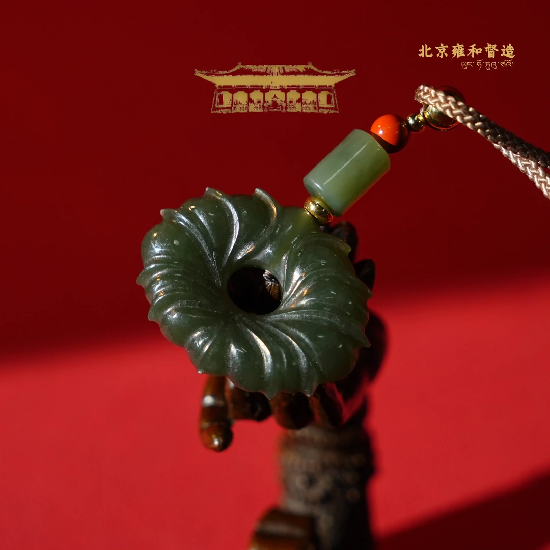 和田玉吊坠莲花（多样性发其一）001